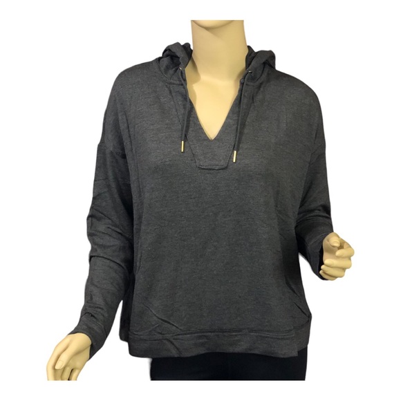 SkinnyGirl Pullover Hoodie in Heather Gray with Gold Tone touches ~ NWT! - Picture 1 of 5